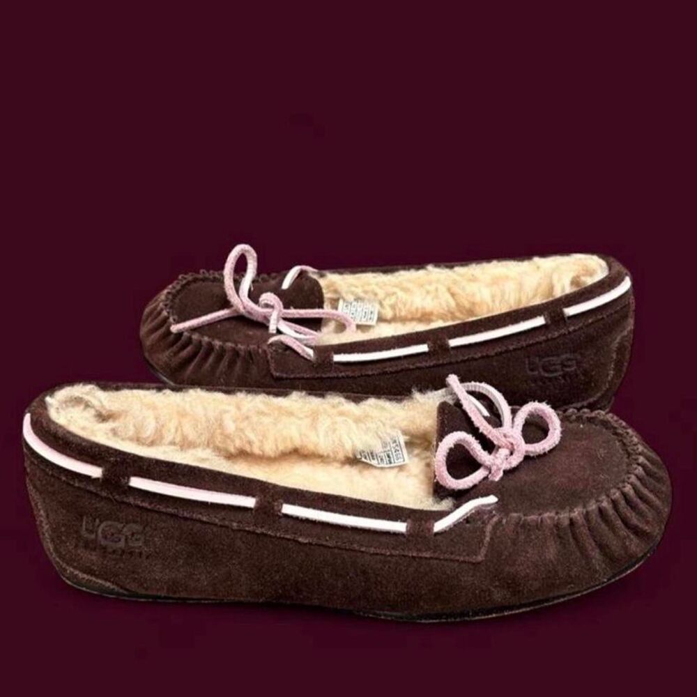 Ugg Women's Brown and Burgundy Slippers